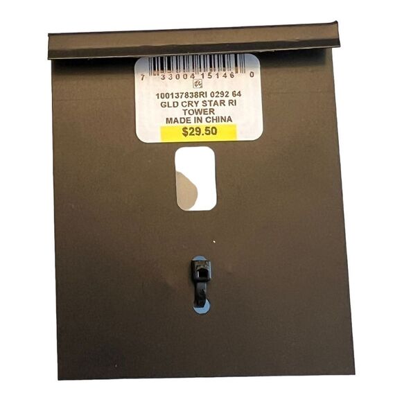 INC International Concepts Gold-Tone Crystal Pave Star Open Ring Size 9 New - Picture 5 of 5